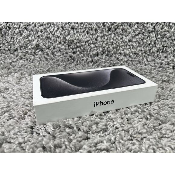 Apple iPhone 15 Pro Black Titanium 256GB EMPTY BOX ONLY - Picture 2 of 8